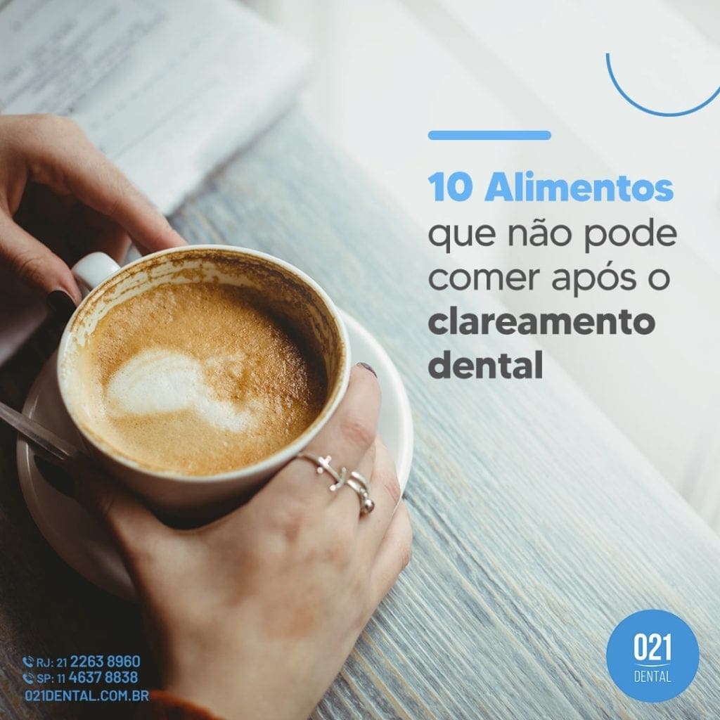 10 Alimentos que não pode comer após o clareamento dental