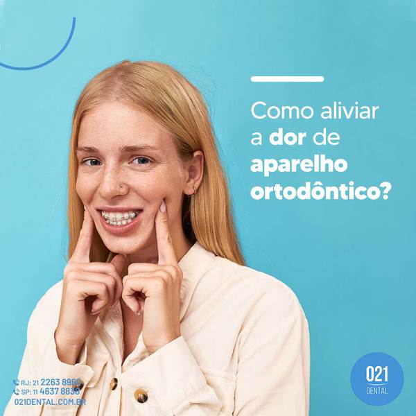 aliviar dor de aparelho ortodôntico