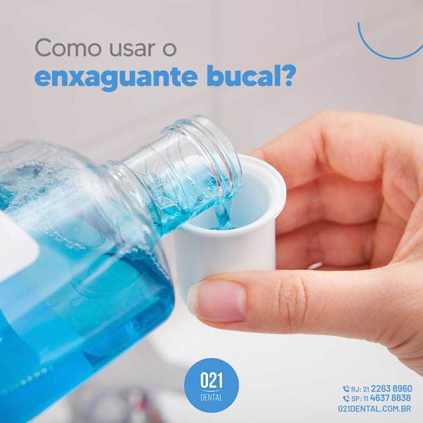 Como usar o enxaguante bucal