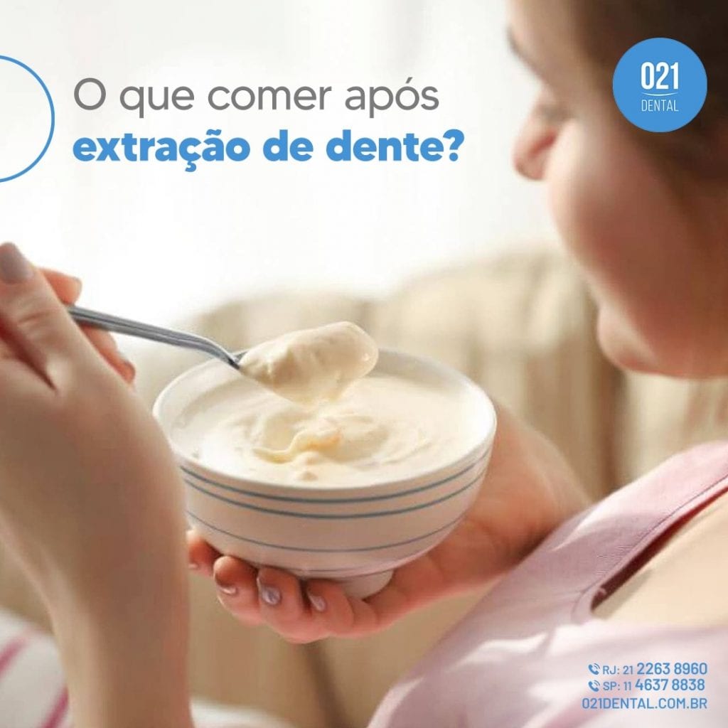 O que comer após extração de dente