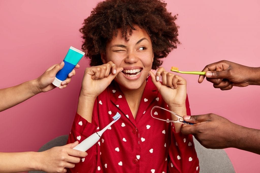 Opçoes de prevencao a dor dentes oferecida a mulher